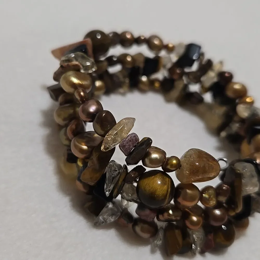 Pearl And Quartz Bracelet